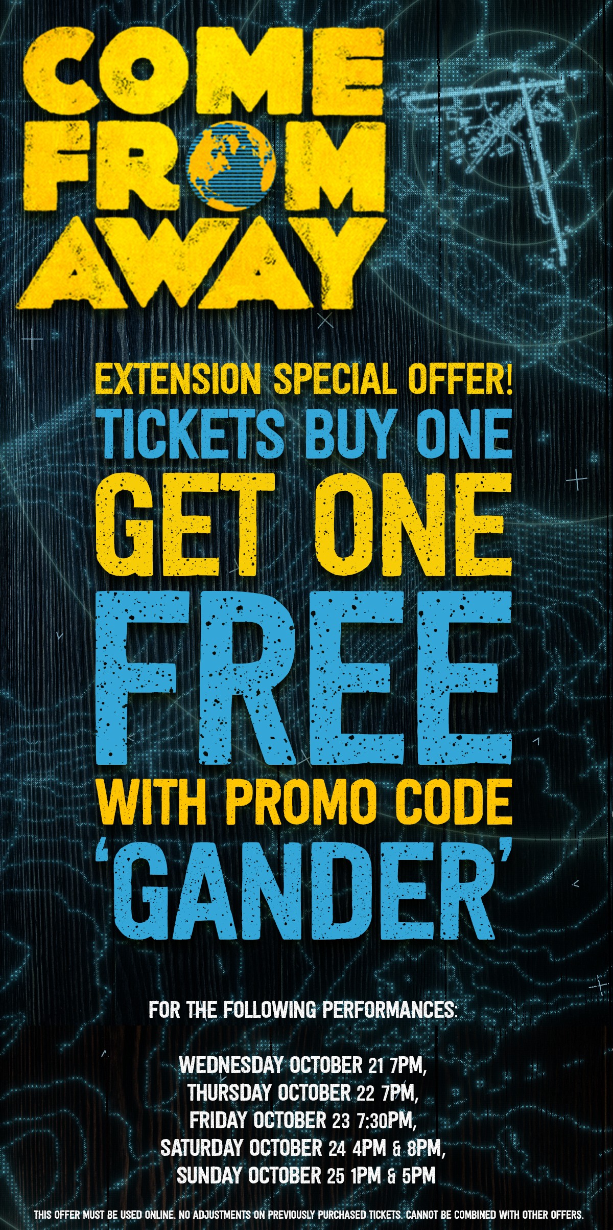 Come From Away: Buy One, Get One Free Tickets at Marriott Theatre